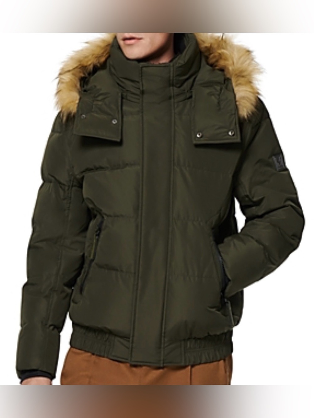 Marc New York Clermont Hooded Bomber Puffer Jacket Large